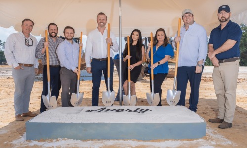 a group of people on a construction site